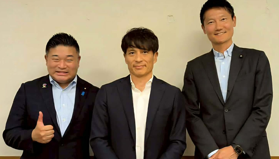 日本サッカー協会（JFA）の宮本恒靖会長と。FIFAワールドカップを再び日本で！【2026.5】