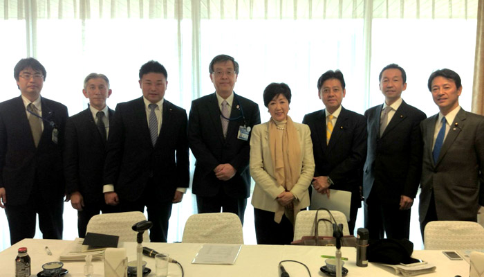 自民党本部水素エネルギー研究会で横浜市の先進事例発表【2015・4】